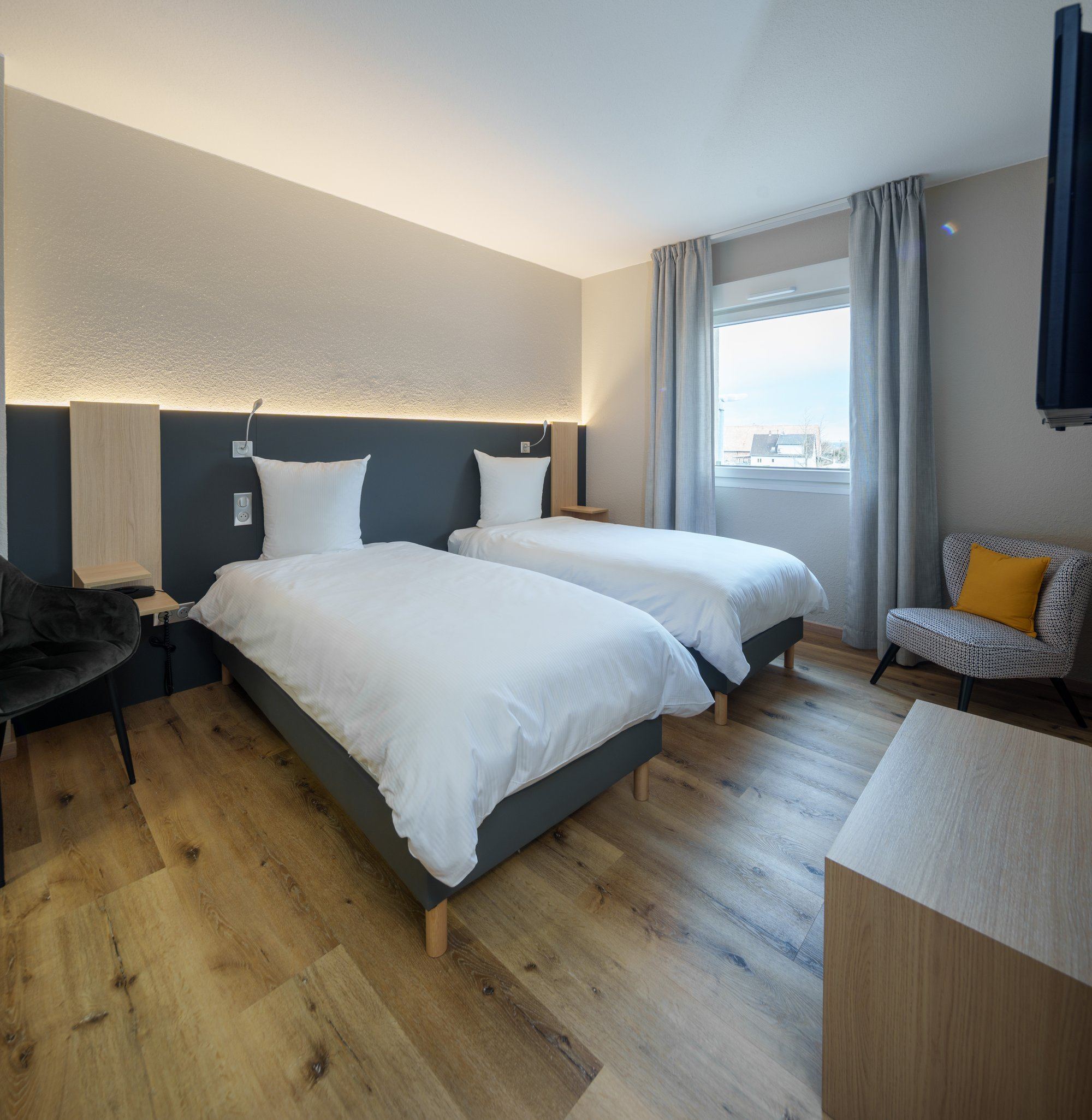 Chambre twin à lits séparés au Ritter’Hoft